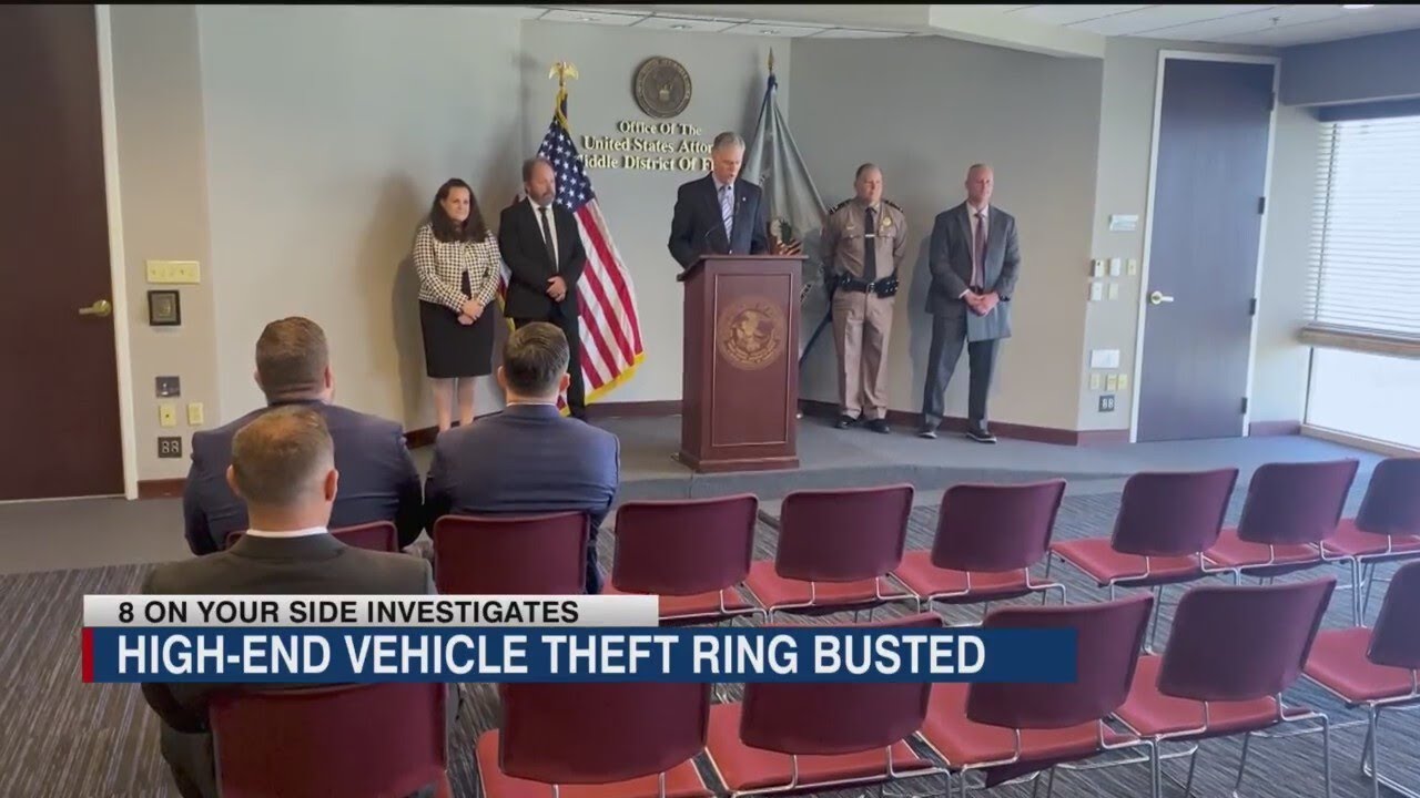 High-end auto theft ring busted, eight arrested - YouTube