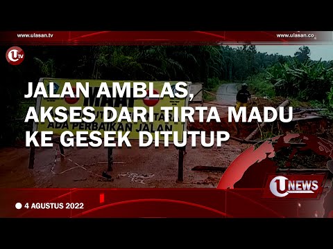 JALAN AMBLAS, AKSES DARI TIRTA MADU KE GESEK DITUTUP | U-NEWS
