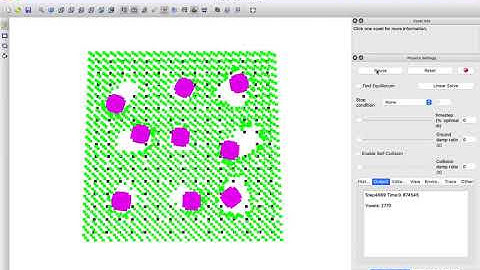 In a cluttered environment (black “boulders”), the xenobot spheres cannot self replicate (v2).