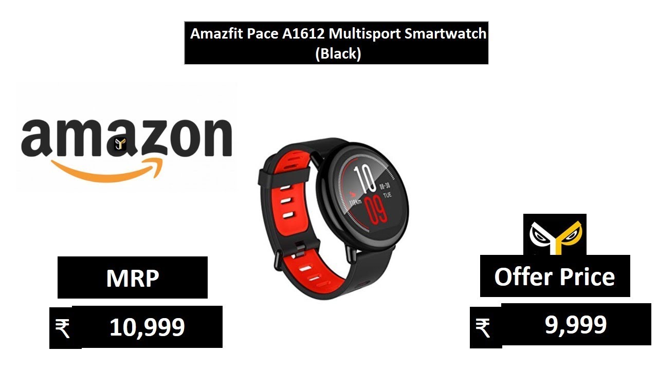 Amazfit Pace A1612 Multisport Smartwatch (Black) YouTube