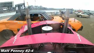 2024 Eastbound Demolition Derby - Big Car Heat - #2-4 Roof Cam