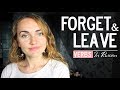 Leave and Forget in Russian. Learn Verbs in Russian. Perfective verbs in Past Tense