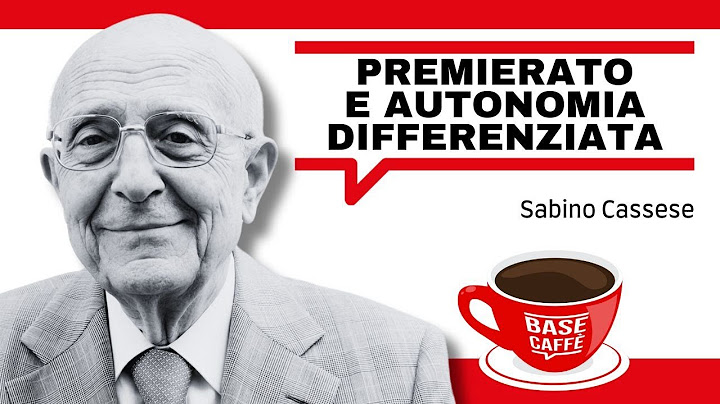 Premierato, autonomia e riforme con Sabino Cassese