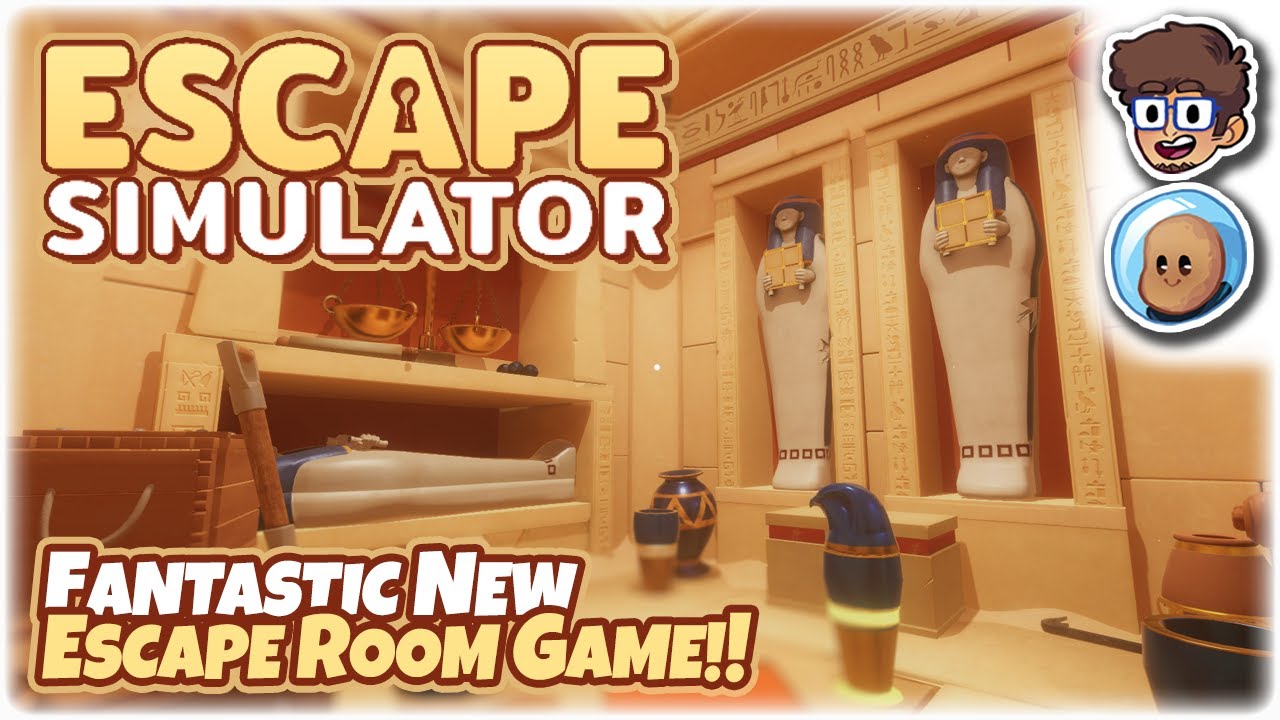 FANTASTIC NEW CO-OP ESCAPE ROOM GAME!! | Let's Play Escape Simulator | ft. @Orbital Potato