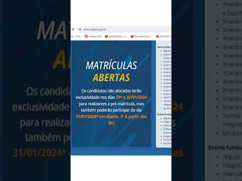 COMEÇOU TRANSFERENCIA DA ESCOLA ESTADUAL- MATRÍCULA FACIL 2024!  #matriculasabertas #transferências