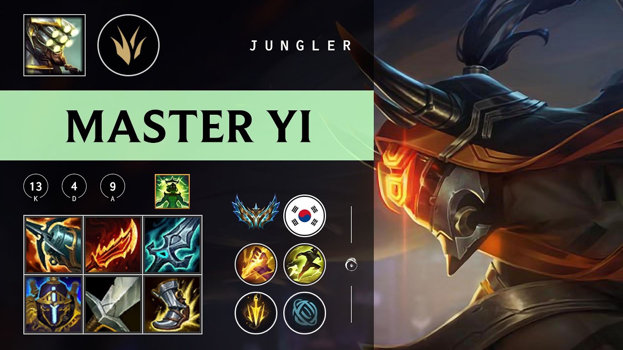 Master Yi Jungle vs Zyra - KR Challenger Patch 26.04