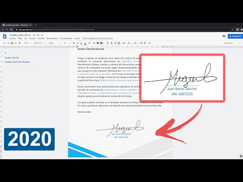Video: ¿Puede firmar electrónicamente un documento de Google?