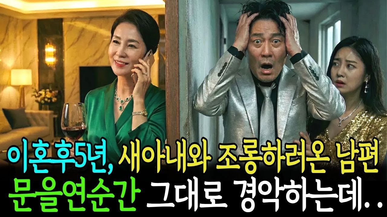 이혼후 5년 새 아내와 조롱하러온 남편 문을열자경악하는데