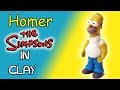 Tutorial Homer / Homero Simpson in clay, Porcelana fria, polimer clay, Plastilina | The Simpsons