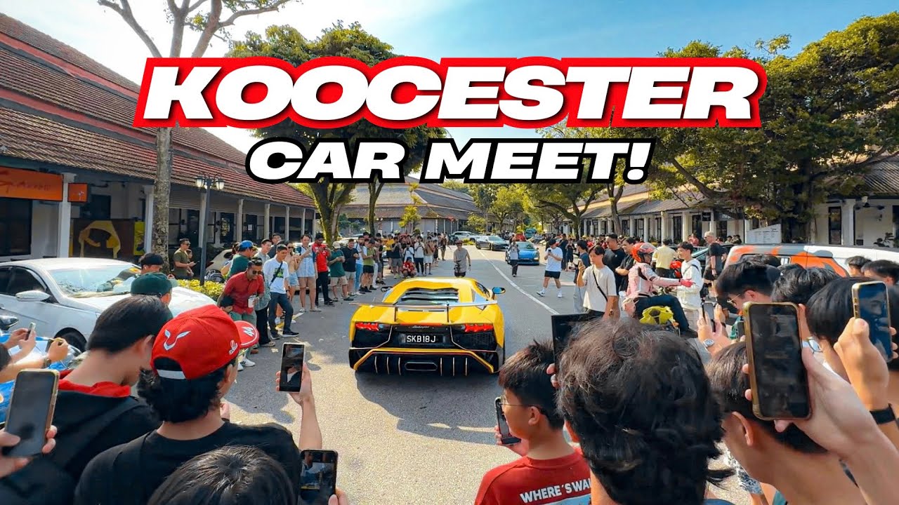 Автомобильная встреча Koocester's Car Meet привлекает множество людей на Демпси-Хилл в Сингапуре!