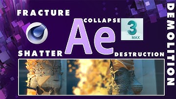 RayFire 3d max demoliation + Voronoi Fracture Cinema 4D mograph & element 3d tutorial tips & tricks1
