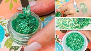 DIY Glitter Eyeshadow Green & Lip Topper! | Melissa Samways
