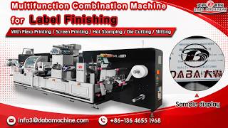 Multi-Functional Label Finishing Machine | Flexo, Screen, Hot Foil & Die Cutting