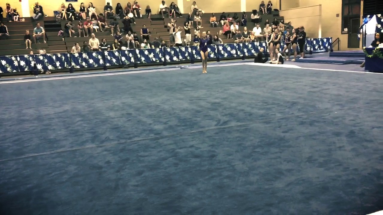 Ariel Barker Level 6 Floor Routine Gymnastics in Paradise - YouTube