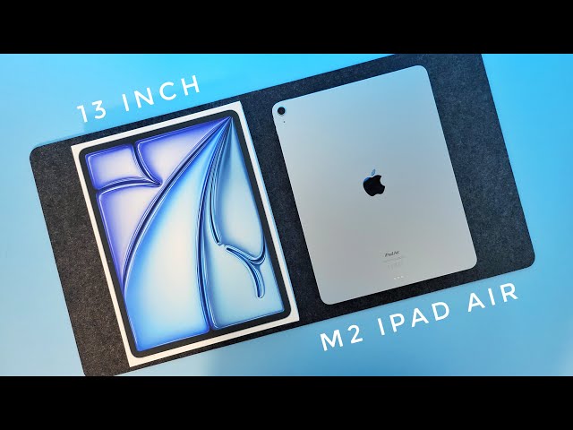 iPad Air M2 13inch ブルー M2 iPad Air 13 Inch Blue Colour - Unboxing, Features & Accessories