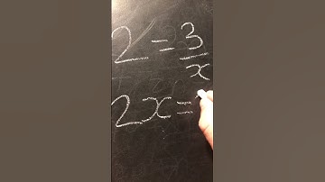 Solving an equation with x in the denominator