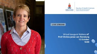 Virtual Inaugural Address of Prof DC Janse van Rensburg