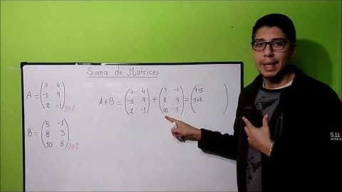 Suma de Matrices. (1° ejemplo)