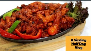 ഇന്നലത്തെ ഡിന്നർ Vlog/Chicken sizzler/Dinner Meal/ Marrow/Rasam/Condiment/ Ayeshas Kitchen screenshot 4