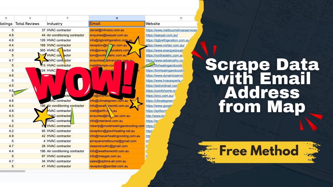 How to Scrape Data from Google Maps for Free with Email | Cold Outreach Made Easy for Marketers!