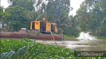 Xáng cạp đất. Xáng múc. Xáng dây trên sông 118 - Thủy Miền Tây