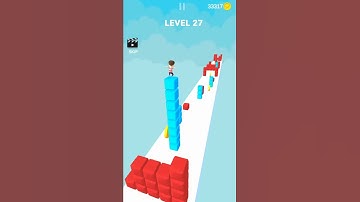 Cube Stacker Surfer 3D - Level 27 #shorts