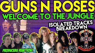 Guns N Roses - Welcome To The Jungle [ISOLATED TRACKS - REACTION & ANALYSIS] musicians react S02E05