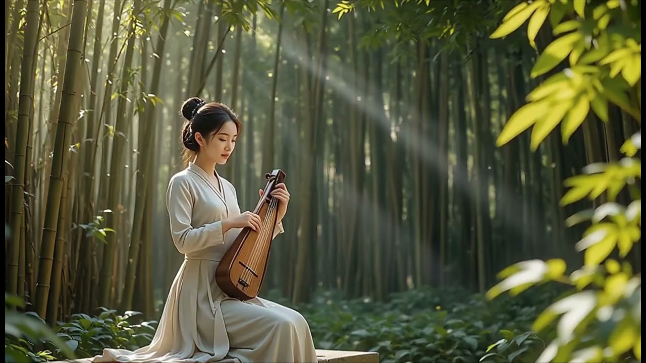 Zen Bamboo Forest Music 🌿 Traditional Asian Instrumental | Relaxing Meditation & Healing Sounds