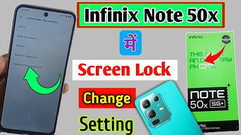 Infinix note 50x change screen lock | how to change screen lock in infinix note 50x 5g