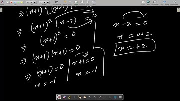 Solve x³ - 3x - 2 = 0