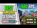 The *BEST* Game User Settings in Fortnite Chapter 4 Season 3! 🔧 (FPS Boost &amp; LESS Delay)