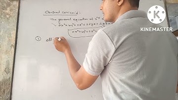 b.sc. 2nd sem. lecture 28 central conicoid lecture 1
