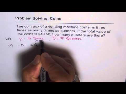 Q3 Linear Application Problem Solving With Coins