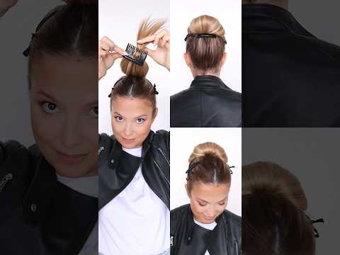 Easy bun idea 💡 #hairstyle #hair
