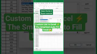 Excel Auto Fill Hack | Create Your Own Custom List in Excel 🔥