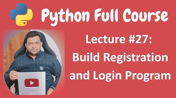 Python User Input Exercise - Build Registration and Login Program | Python Full Course - Lecture #27