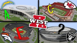 Ranking AFCW NFL Stadiums In MINECRAFT!