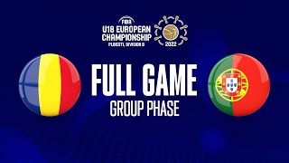 Romania v Portugal | Full Basketball Game | FIBA U18 European Championship 2022