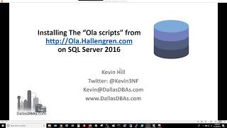 Installing the "Ola Scripts" for SQL Server screenshot 5