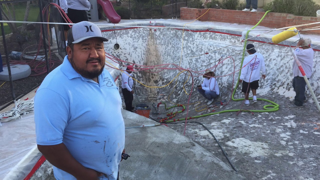 Pool repair refinish and Baja shelf