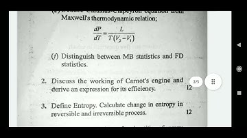 Physics genric question paper sem 3 Vbu Bbmku