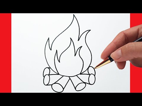 How to draw fire, flames, and fireballs