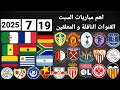 اهم مباريات اليوم السبت 19 7 2025 والقنوات الناقلة و المعلقين اهم مباريات اليوم السبت 19 7 2025 والقنوات الناقلة و المعلقين