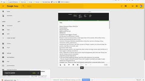 Google Keep - Trick #1 Capture Text from an Image