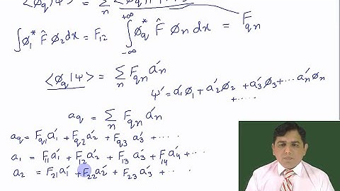 Quantum Mechanics Matrix Representation; (Urdu/Hindi)