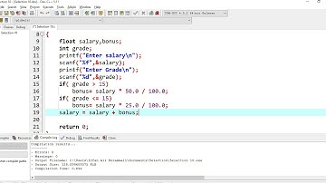 Selection 10. Calculate salary and bonus