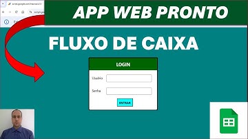 Planilhas Google | App Web de Fluxo de Caixa | Apps Script | PRONTO E GRÁTIS