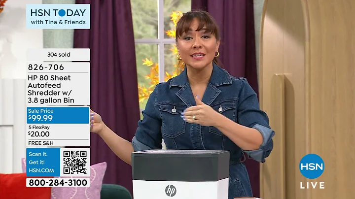 HP 80 Sheet Autofeed Shredder w/3.8 gallon Bin