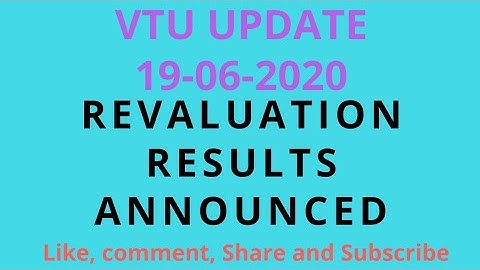 VTU RV results announced for Dec 2019-Jan 2020