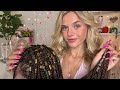 ASMR Playing With + Styling Your Braids ⋆𐙚₊˚⊹🎀₊˚ (tingly scalp check, crystal hair charms, etc)